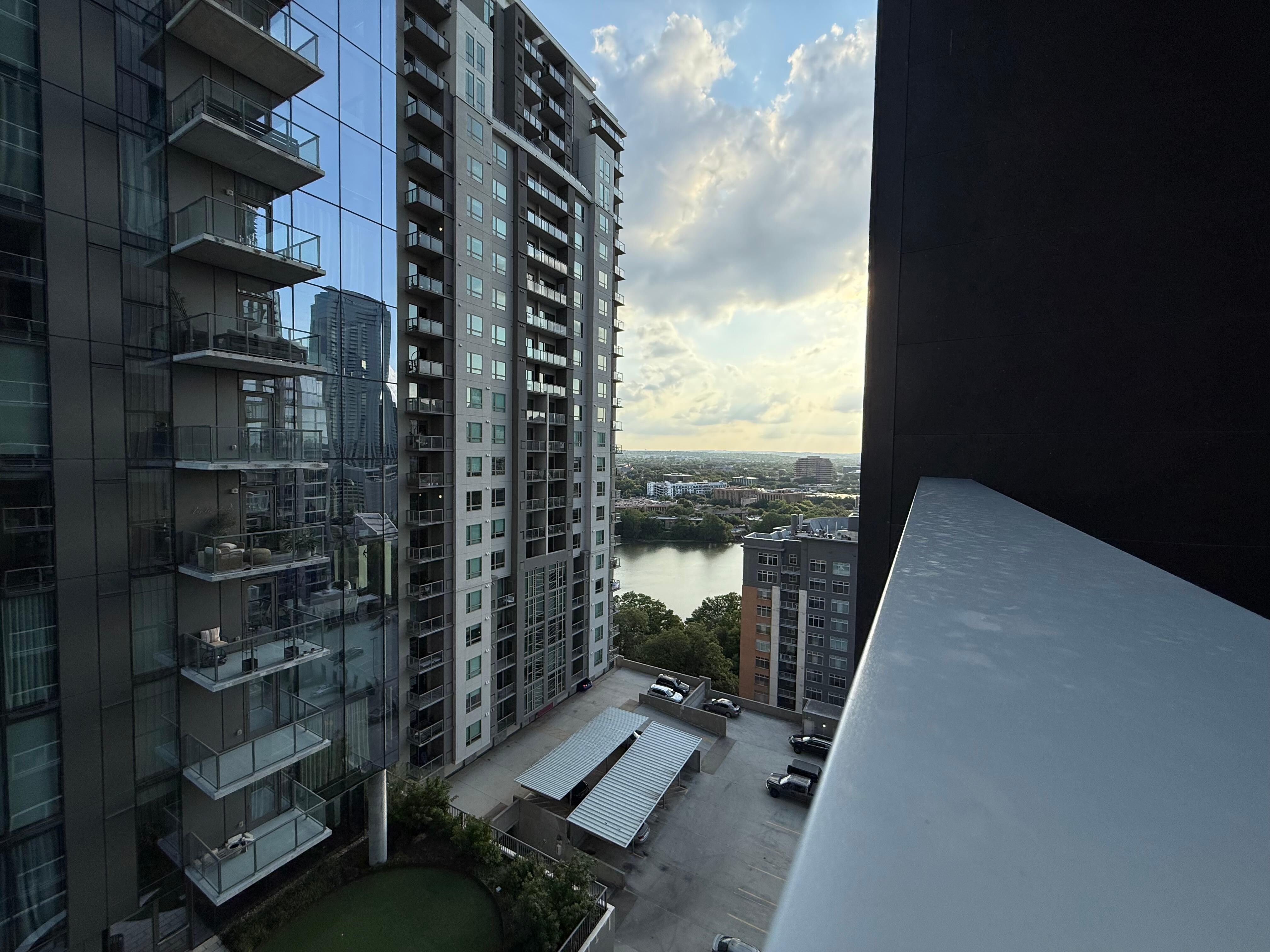 Patio view of the river from room 1909