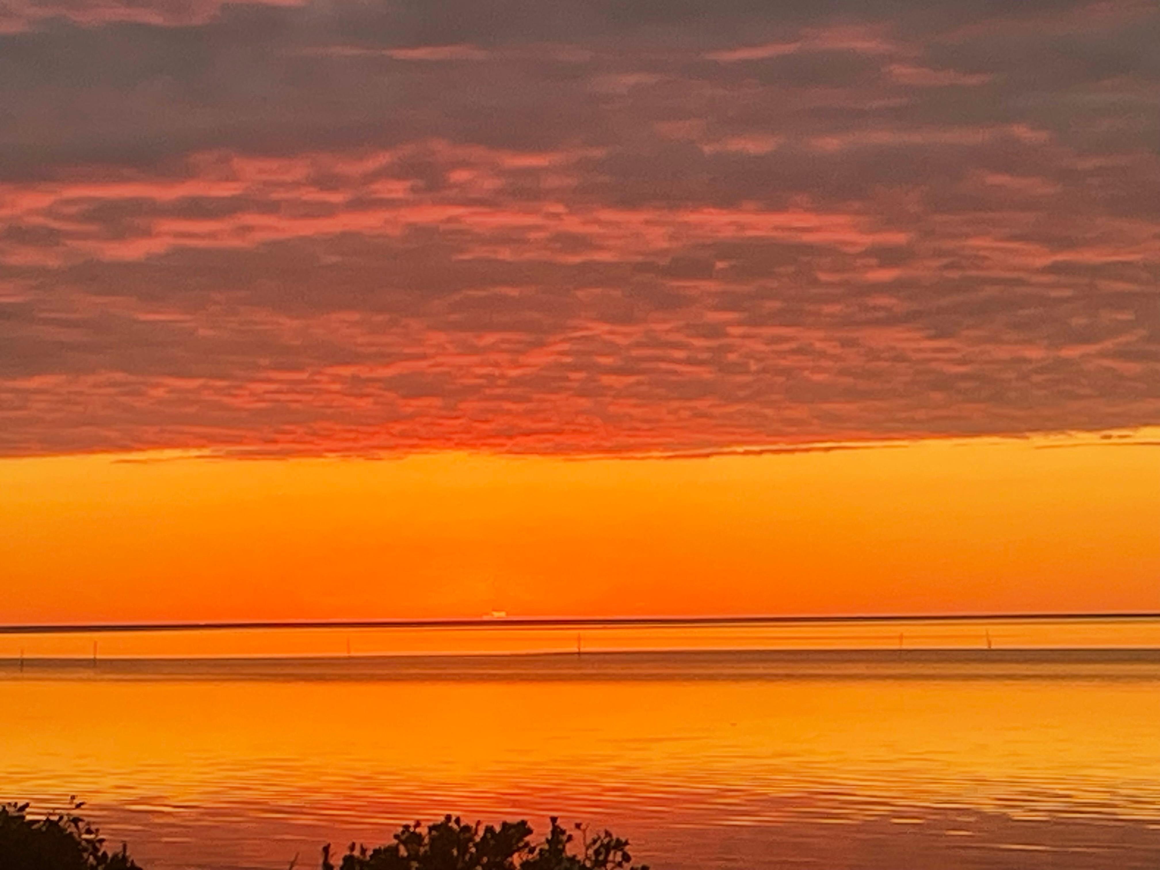 Sunrise in the front of house!