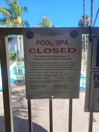 Pool shut down
