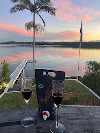 Dinner on the Deck at Sunset