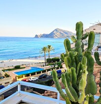 View from the sea facing balcony
