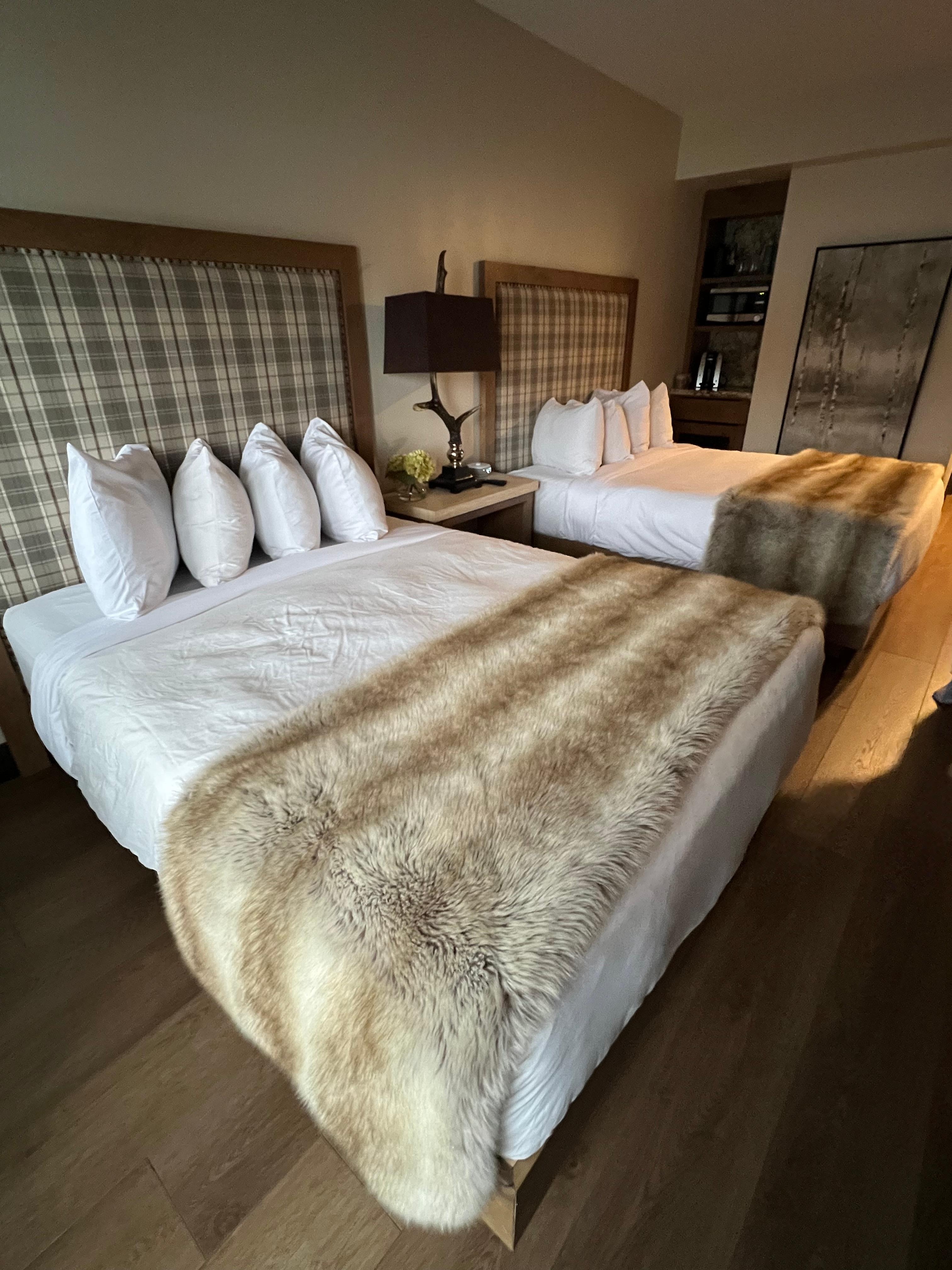 Our comfortable beds. 