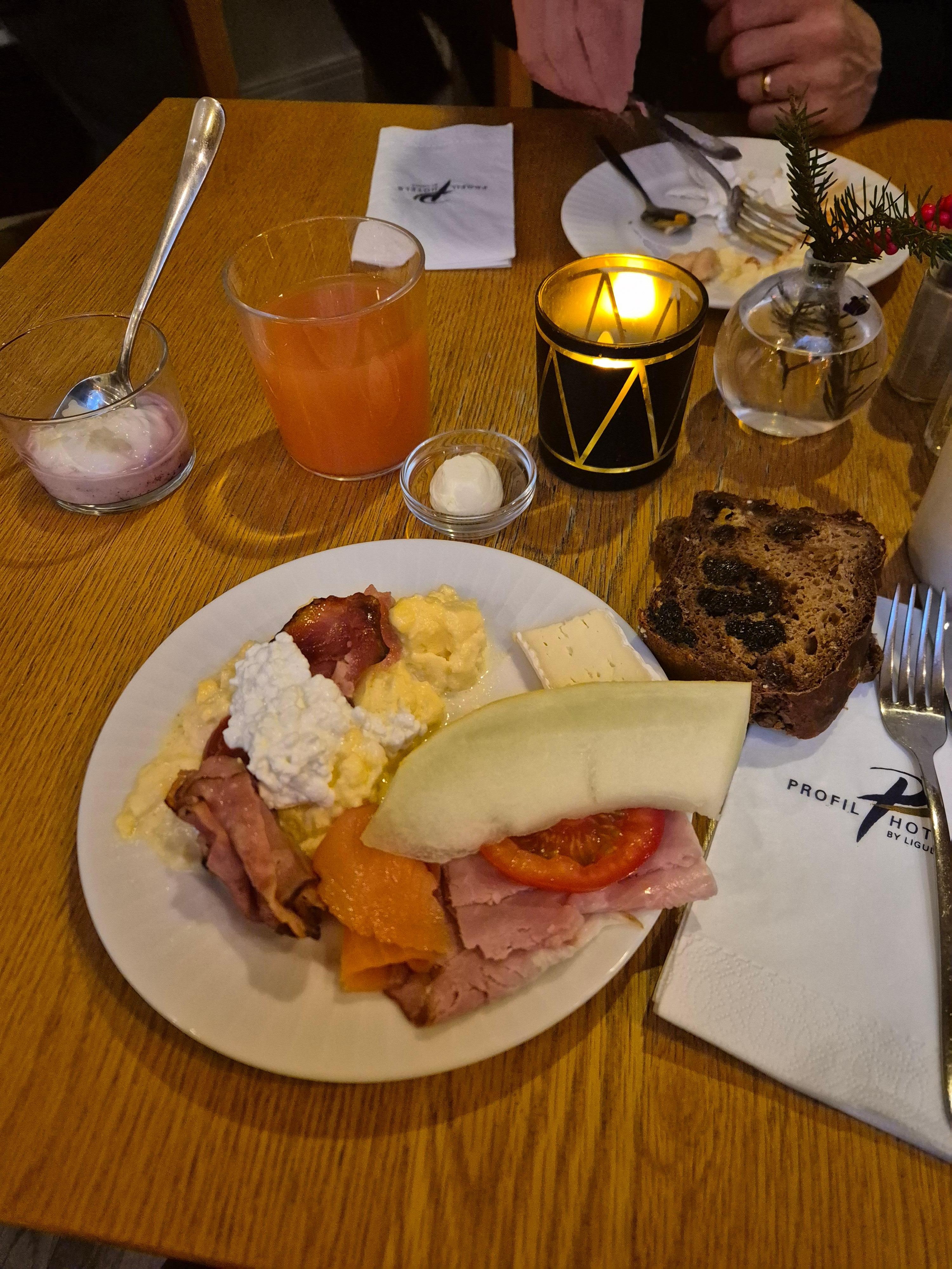 Väldigt god frukost!