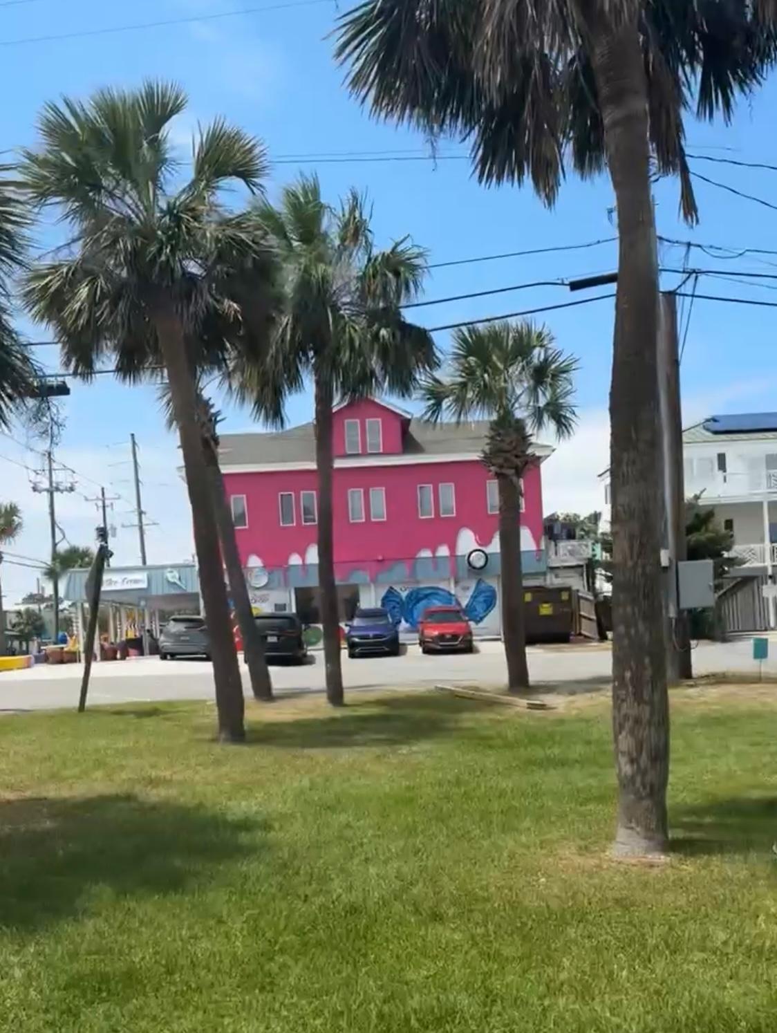 Ice cream shop steps from the condo