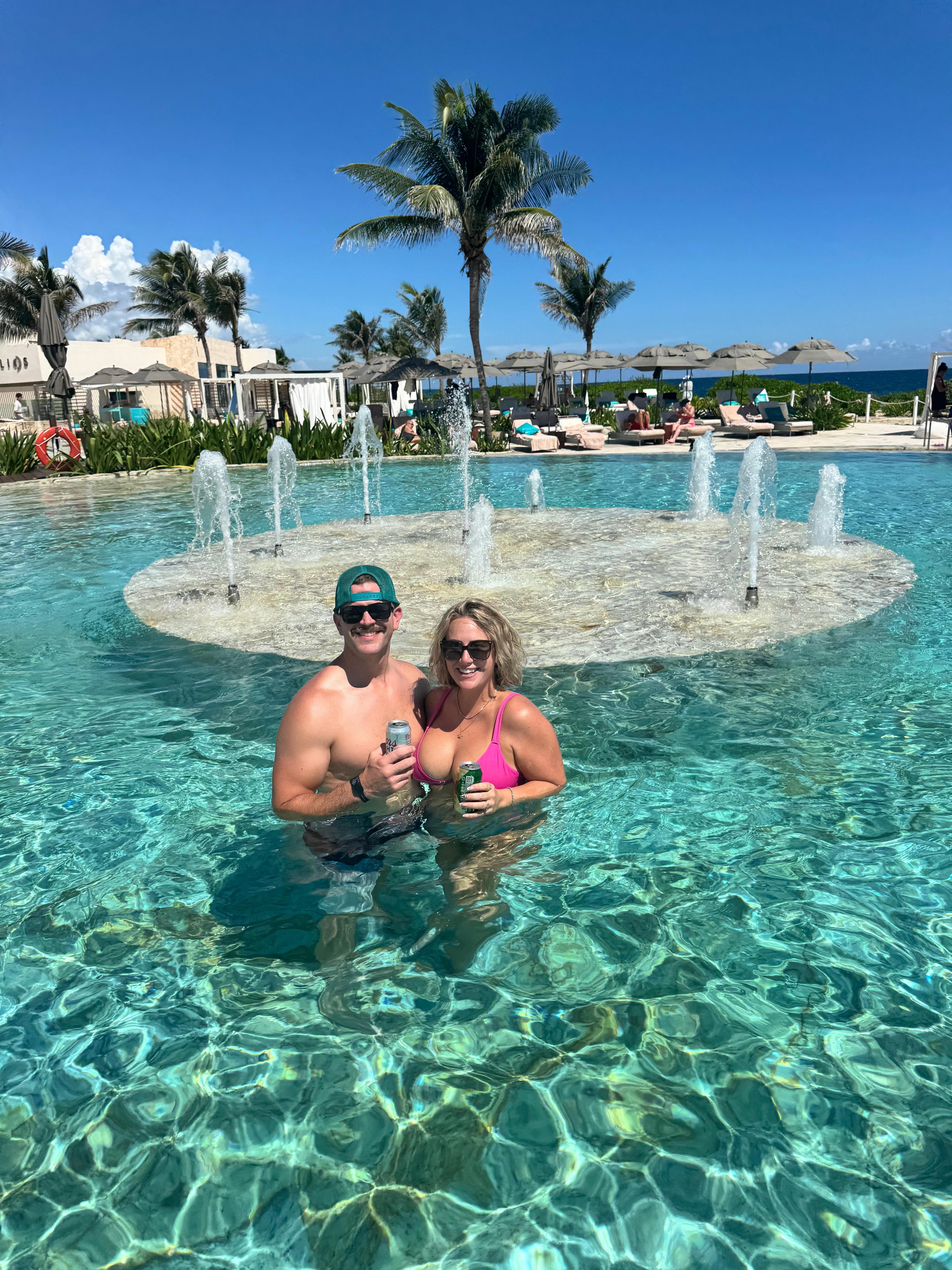 the infinity pool at TRS 