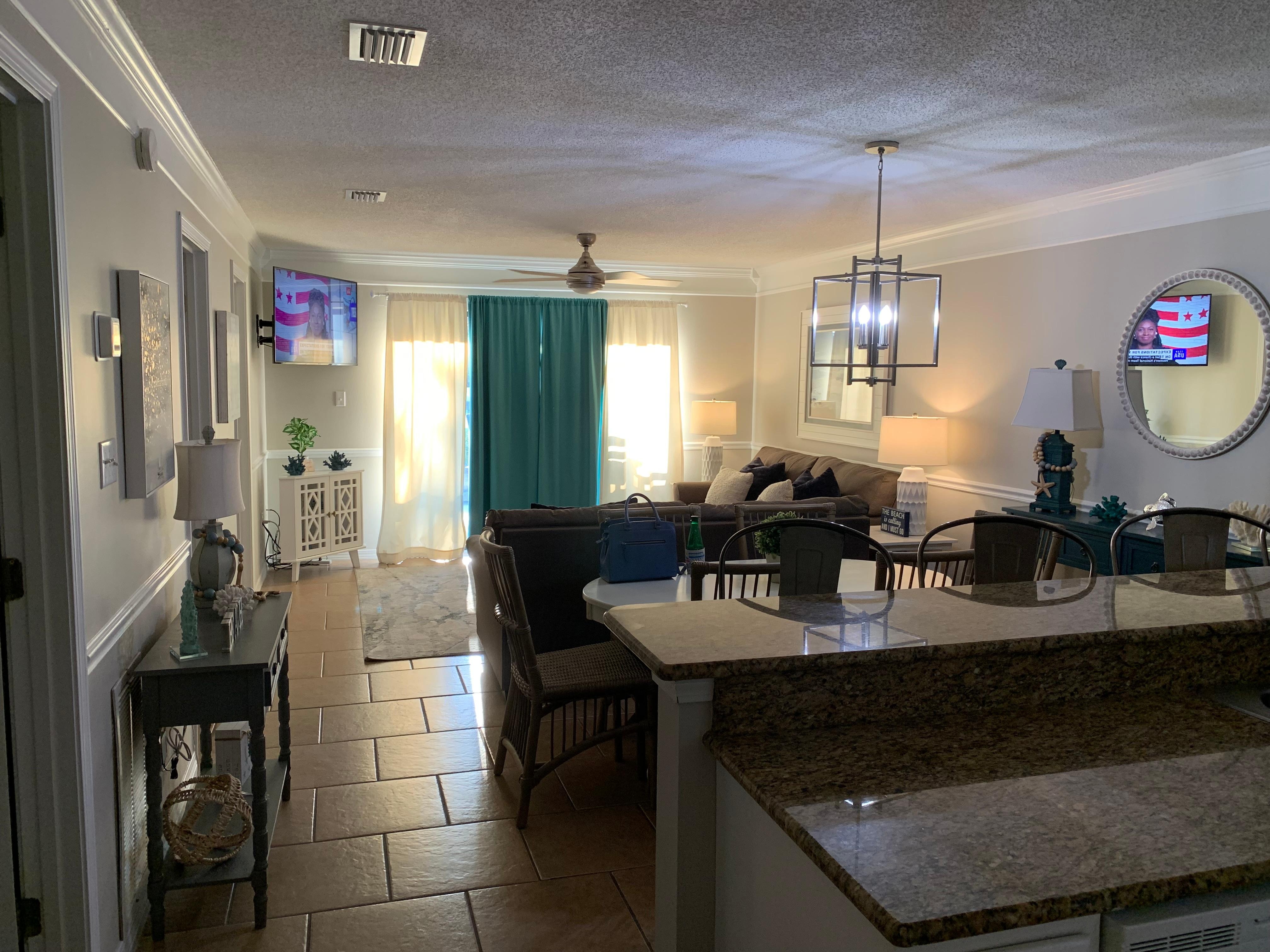 Dining and living area