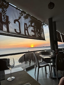 Sunset from restaurant
