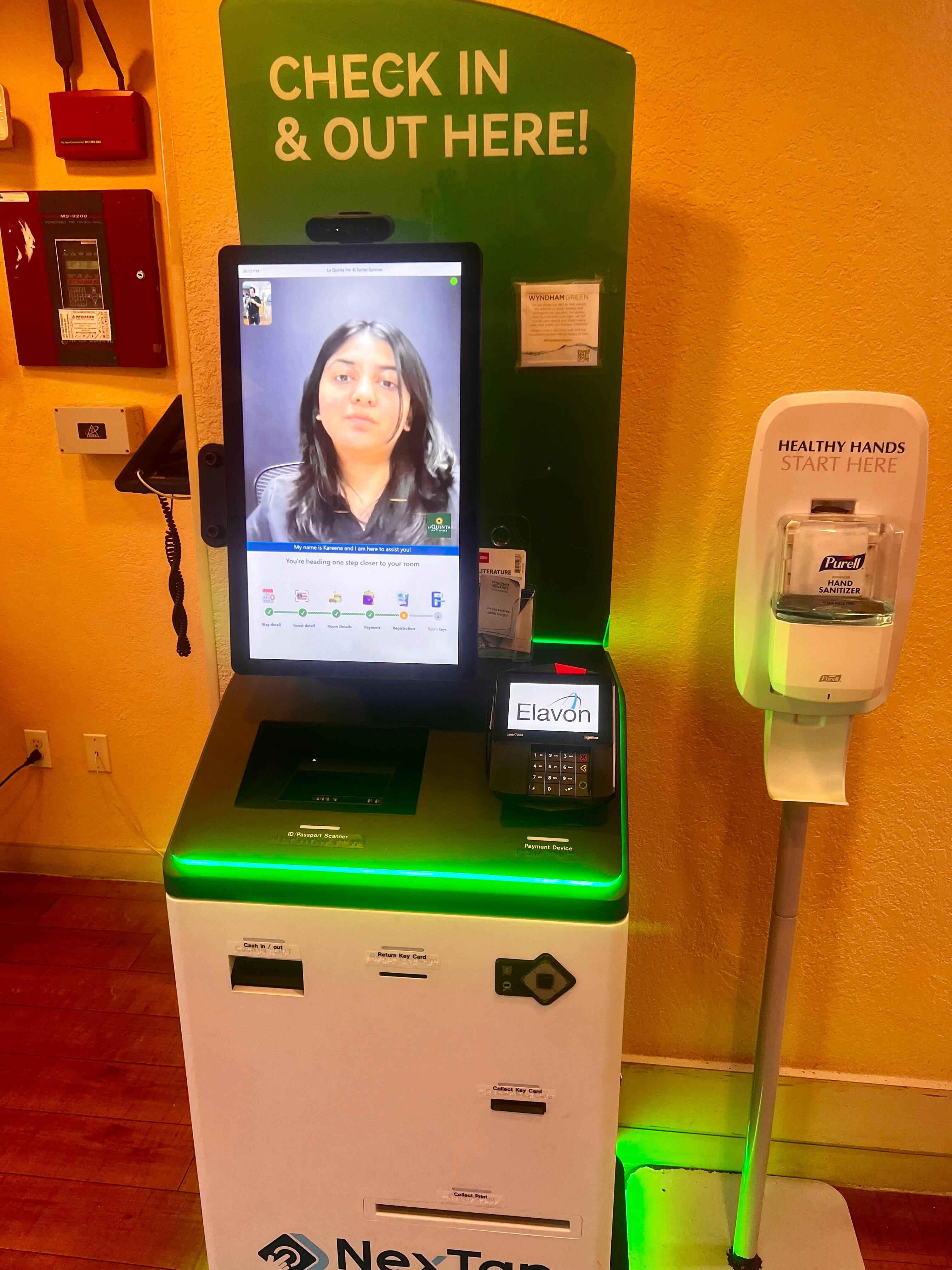 Kiosk check in! Wow!