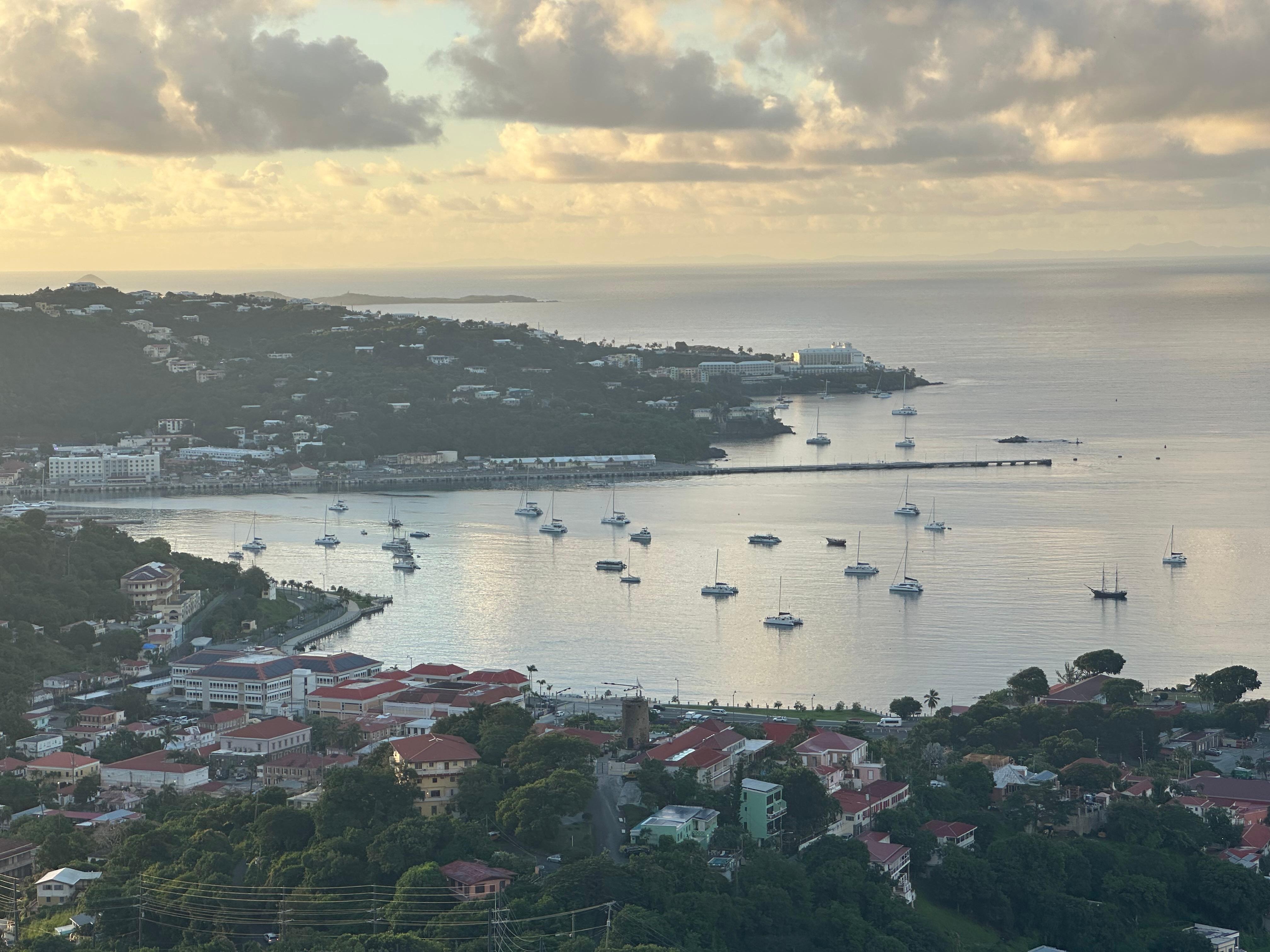 Views from our hotel room balcony