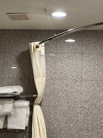 Curtain held up by string