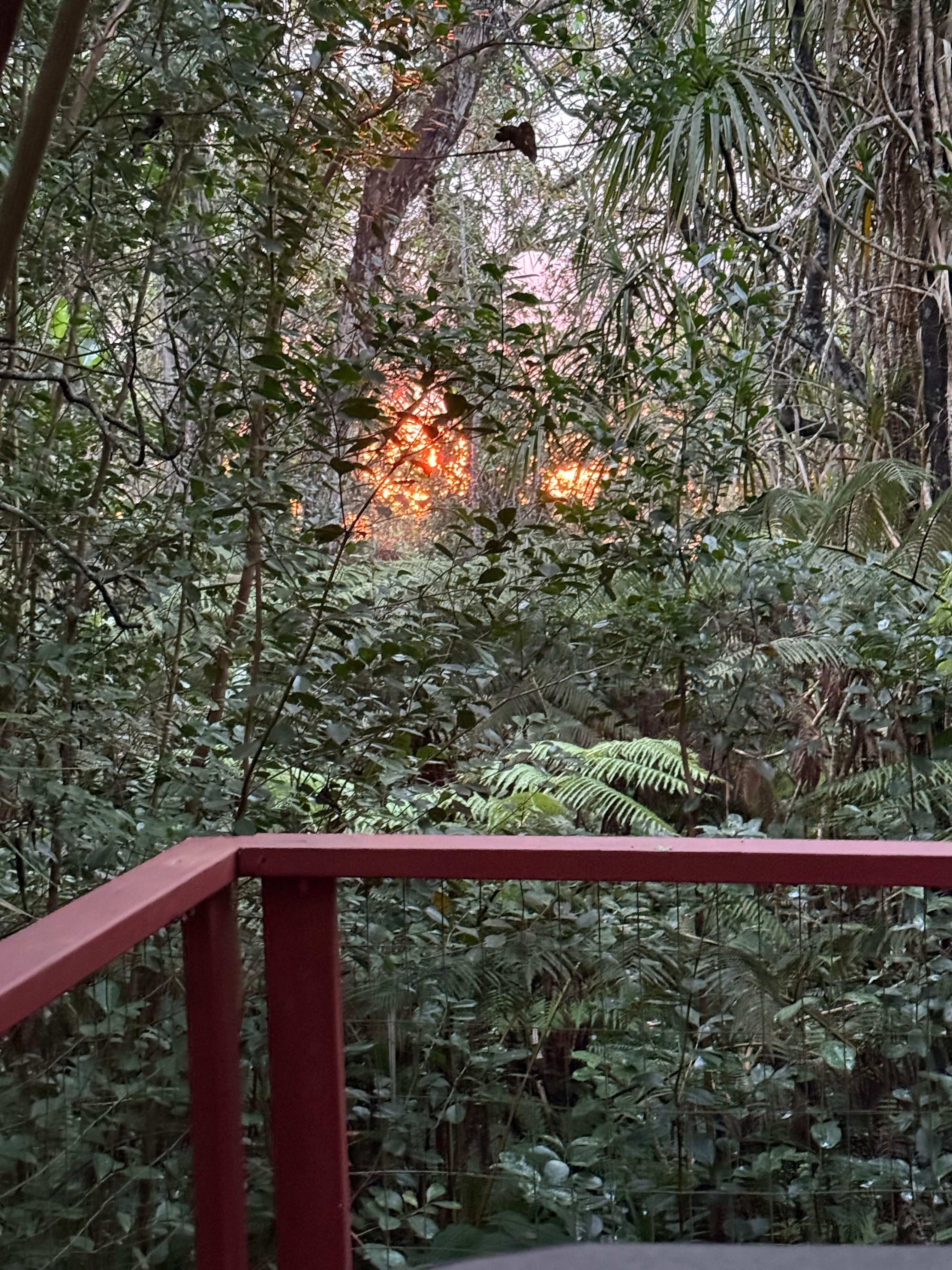 Sunset from the hot tub!