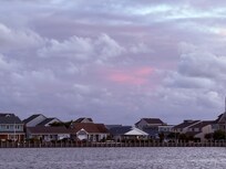 Just after a storm - view from the home’s dock.