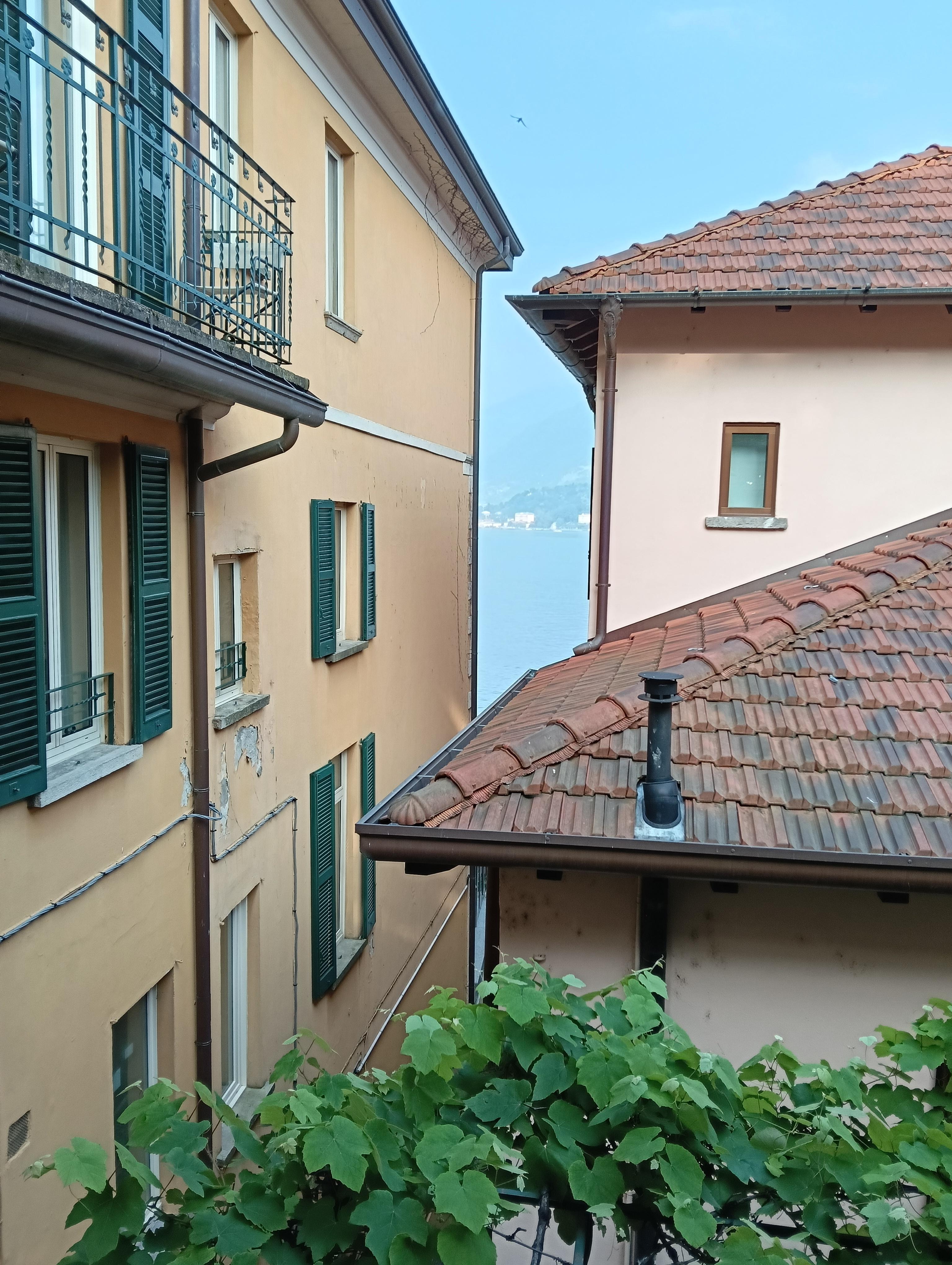 La vista dalla sala della colazione