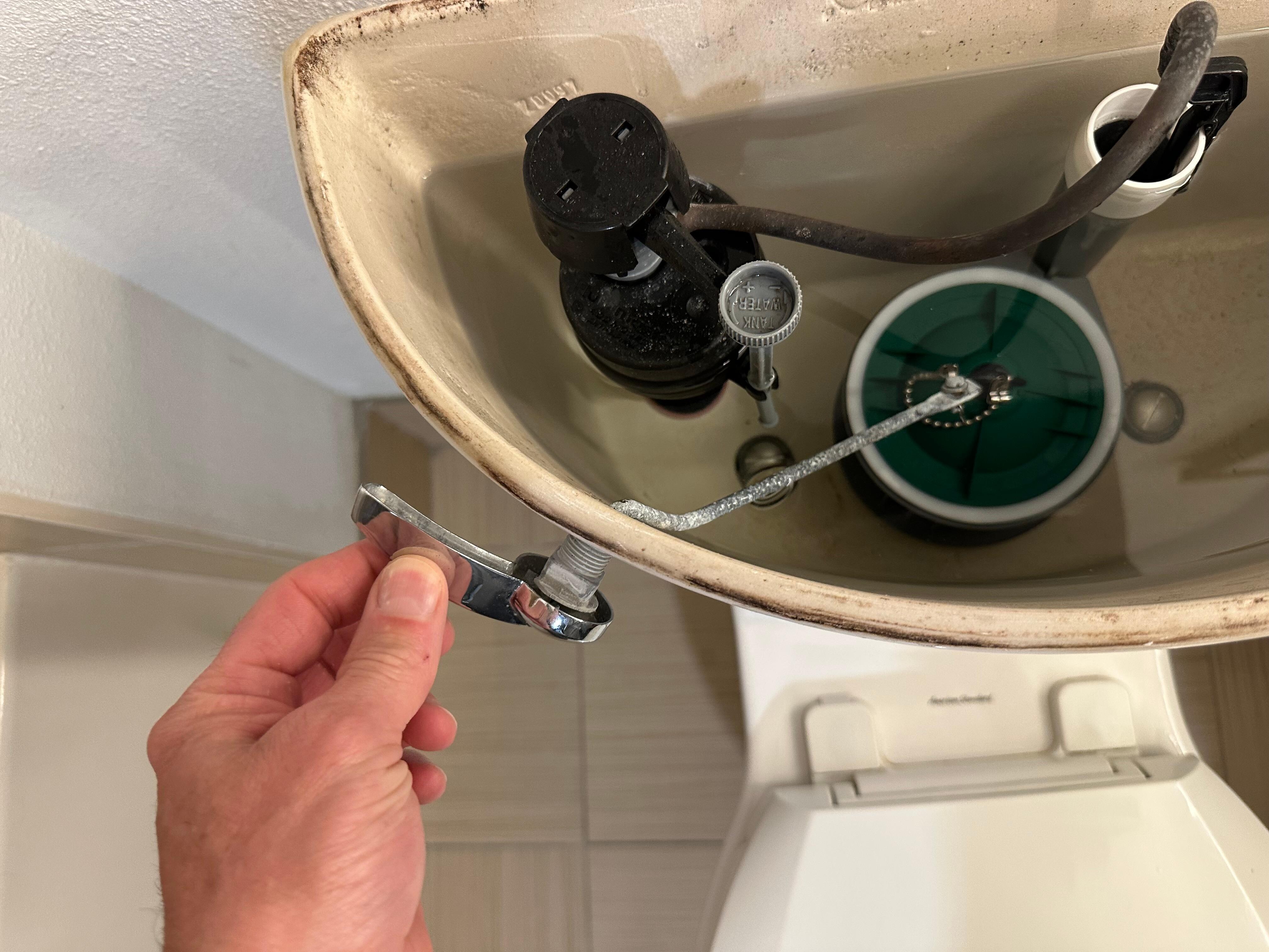 Broken toilet handle 