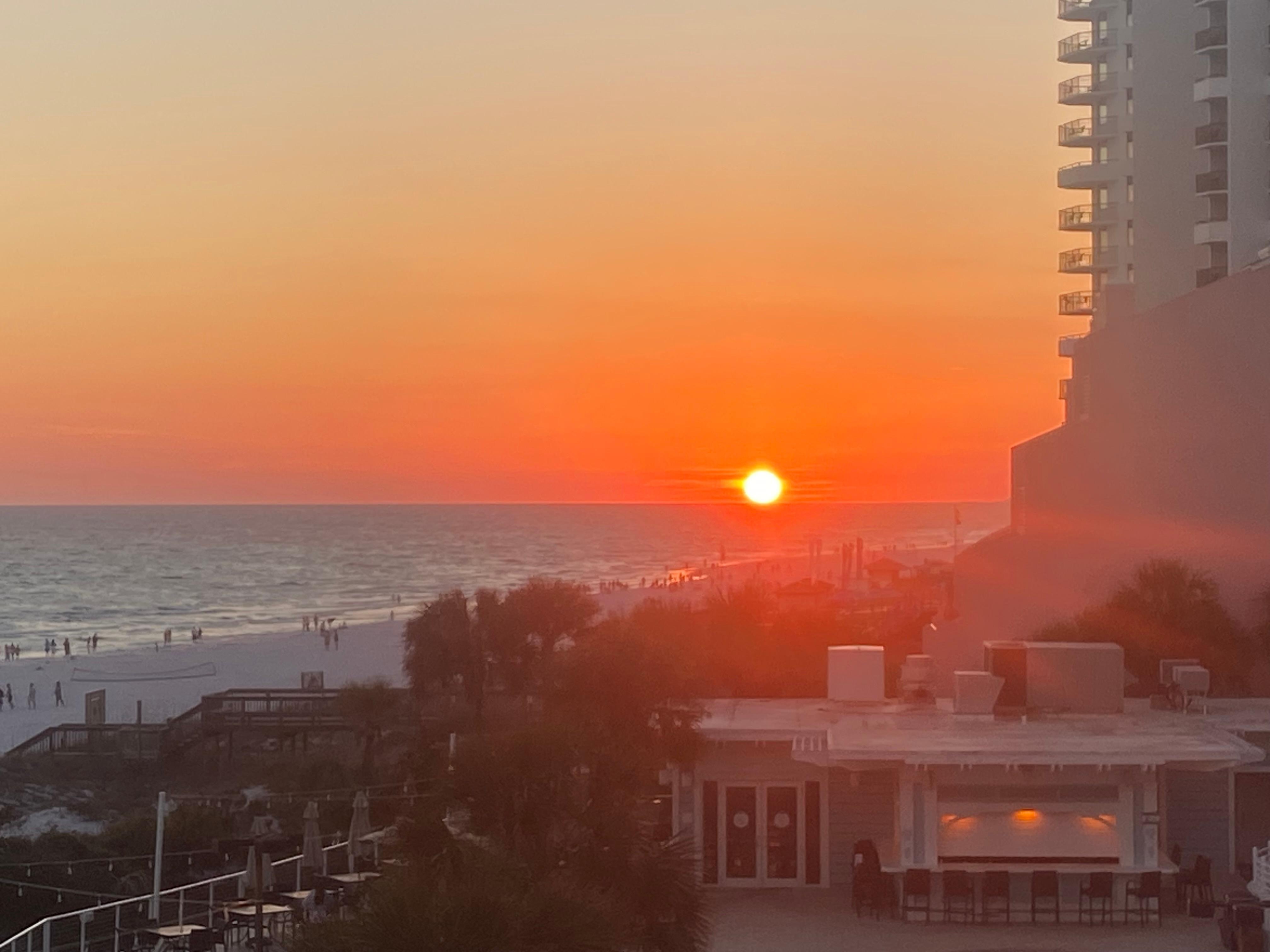 Sunset from the balcony 