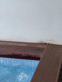 Cracks and mold at the “ presidential swim out”