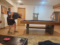 Had a family pool tournament