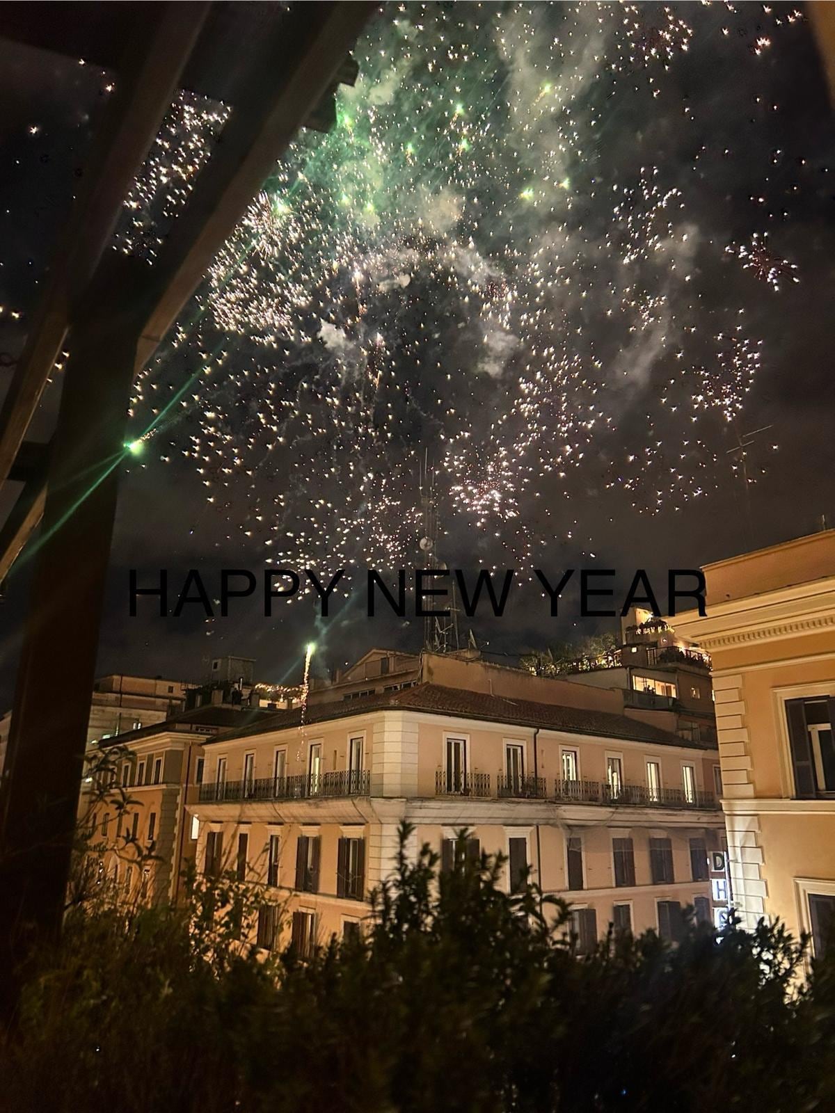 View from roof terrace on NYE