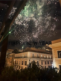 View from roof terrace on NYE