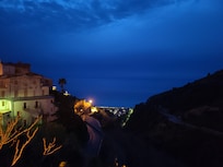 View to ocean from town center