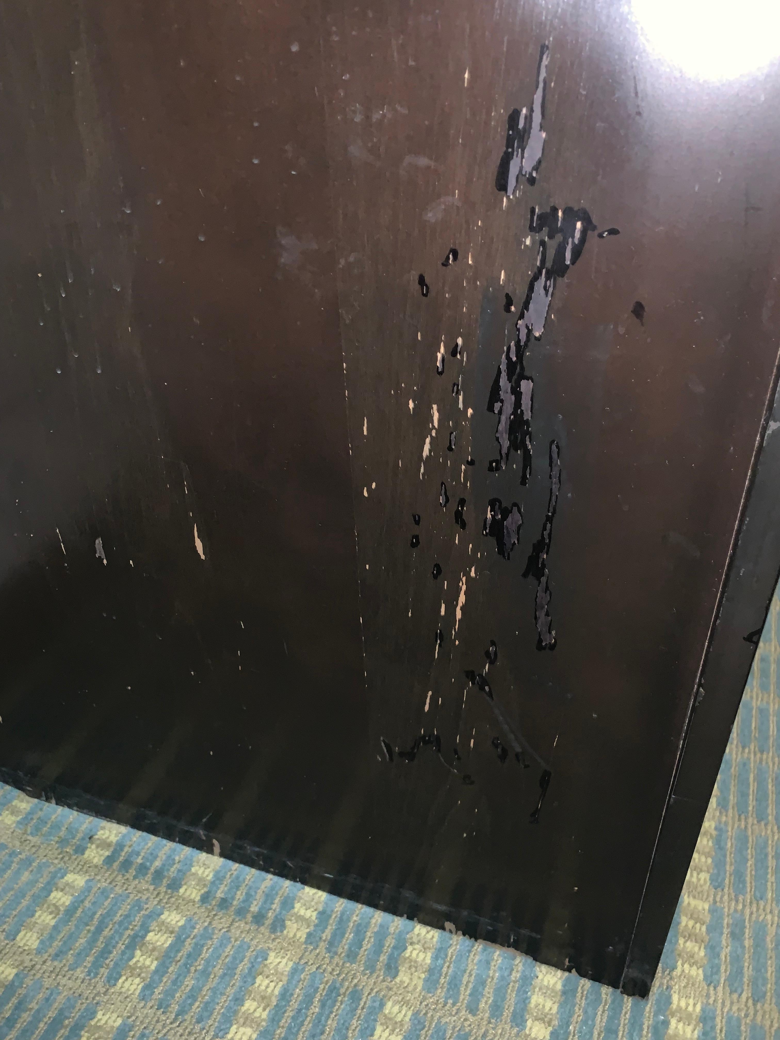 Scratched up furniture