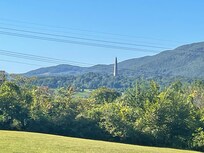 Bennington Battle Memorial from the yard