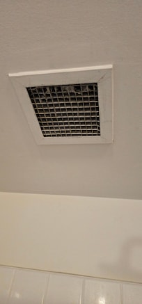 Dirty exhaust fan cover