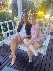 Quiet moment on the front porch swing.