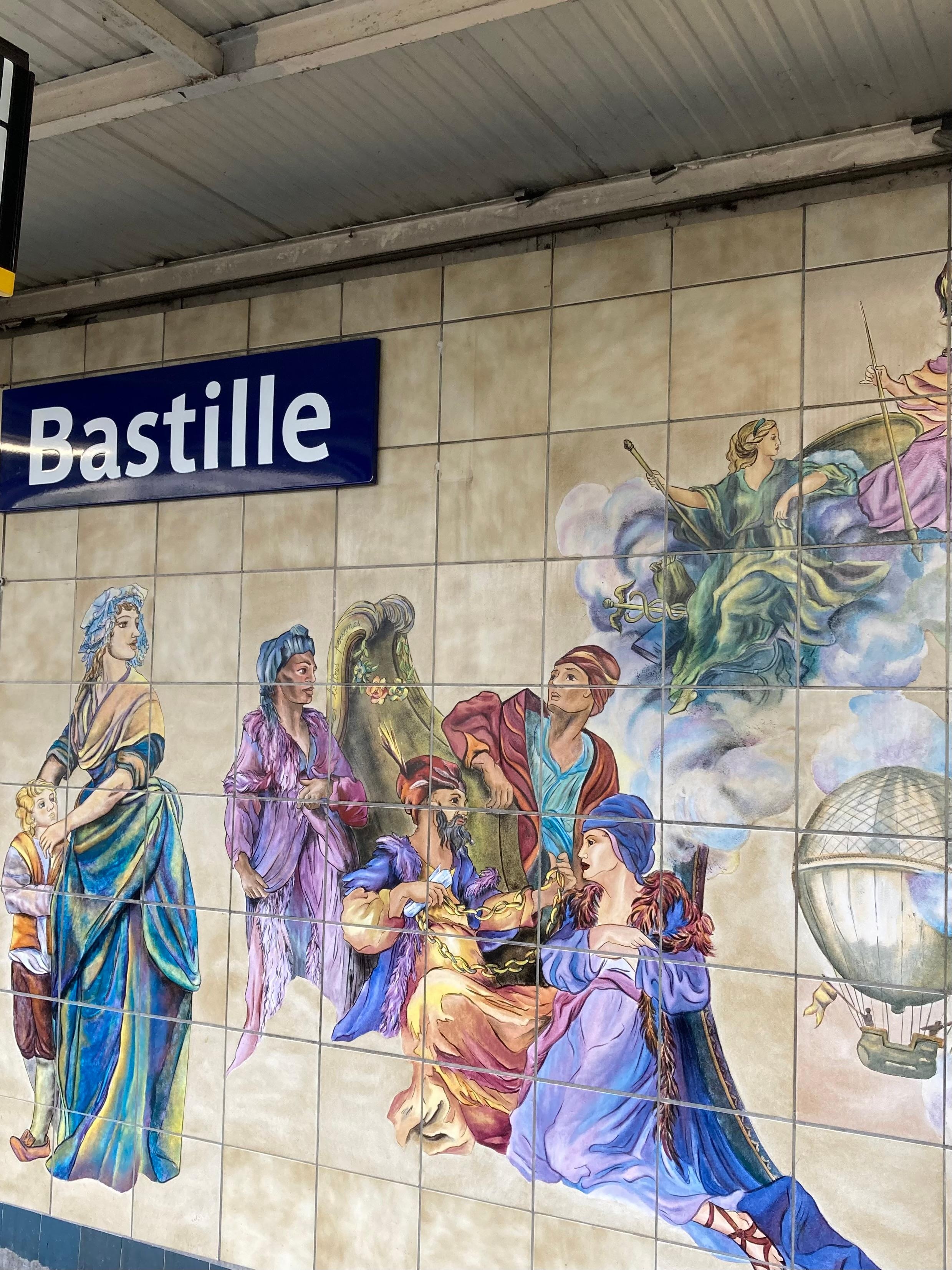 The Metro stop with 5 different lines