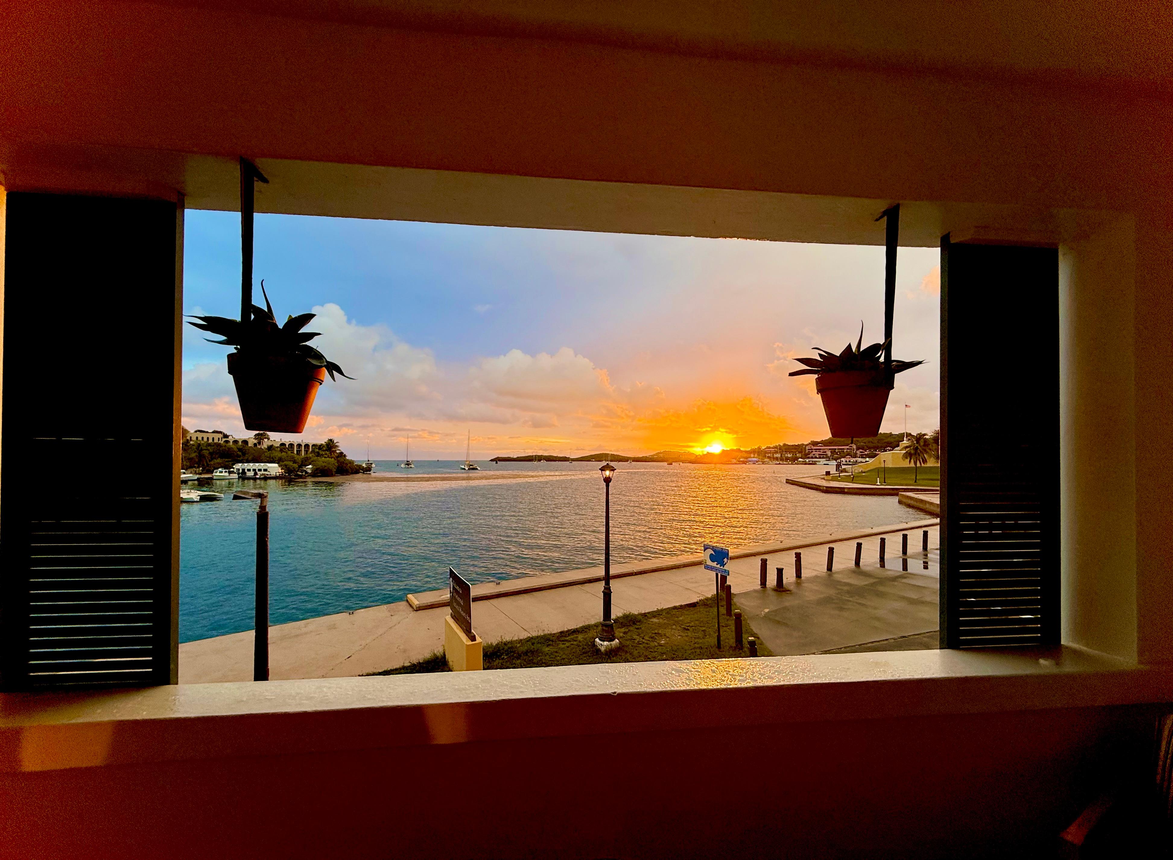 Room with an amazing view of Fort Fredericksted and Hotel on the Carly