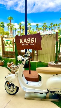 Beach Club entrance. Open table reservation recommended