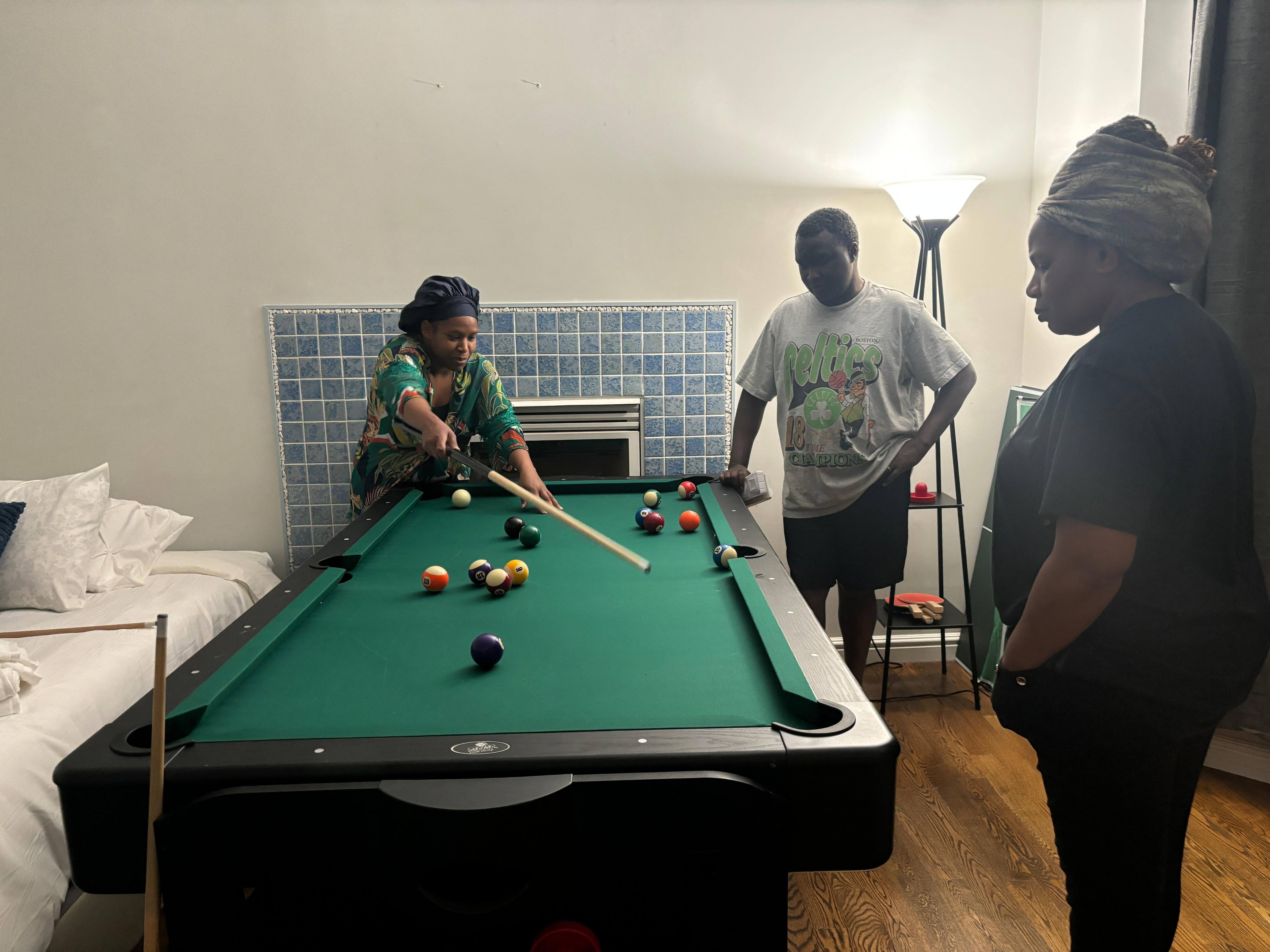 Pool table was so fun!