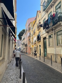 The hotel is on this street