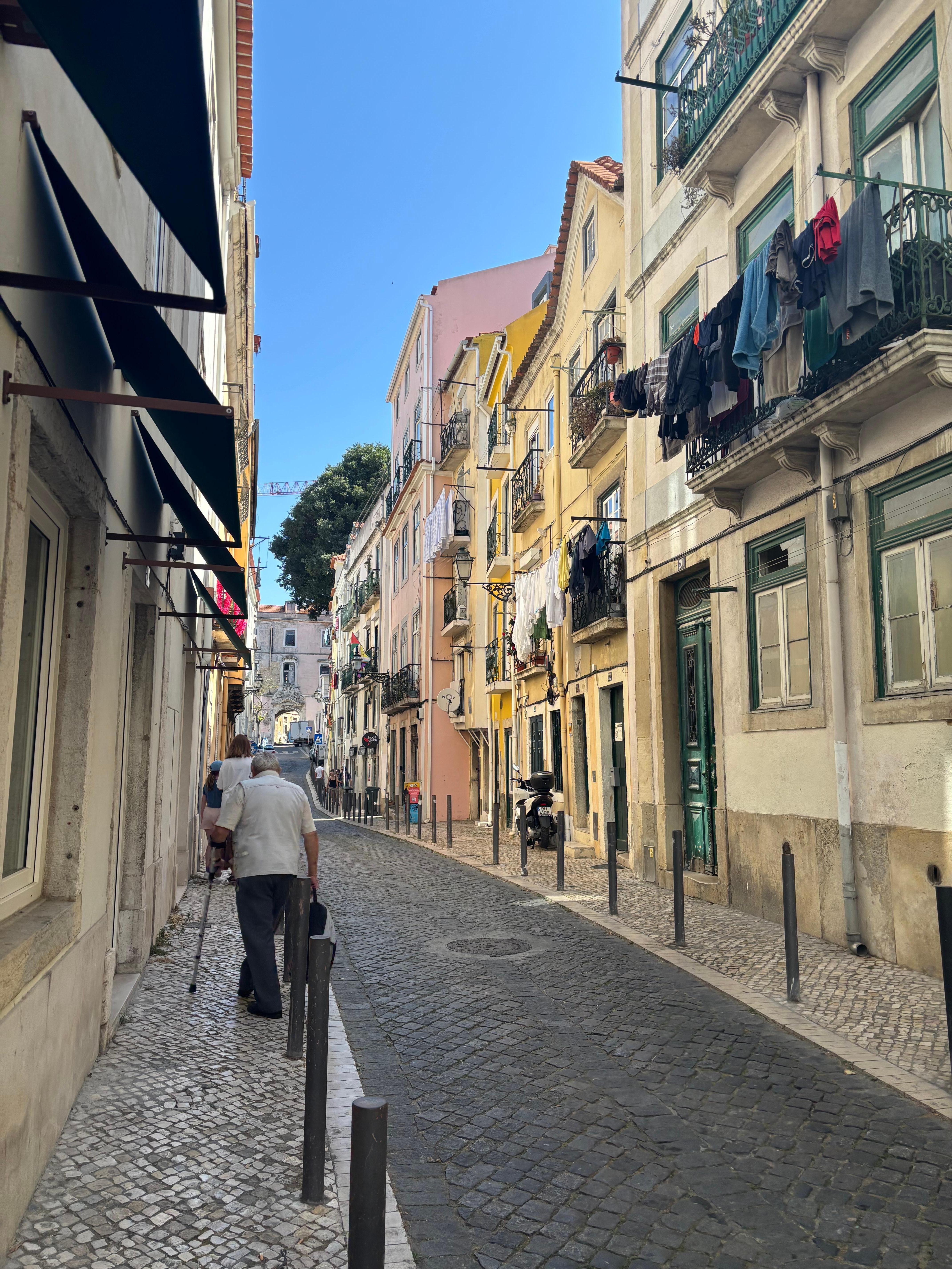 The hotel is on this street 