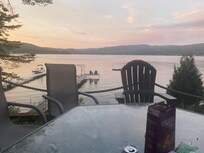 A view from the bottom porch