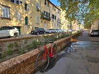 Hire bike outside the hotel
