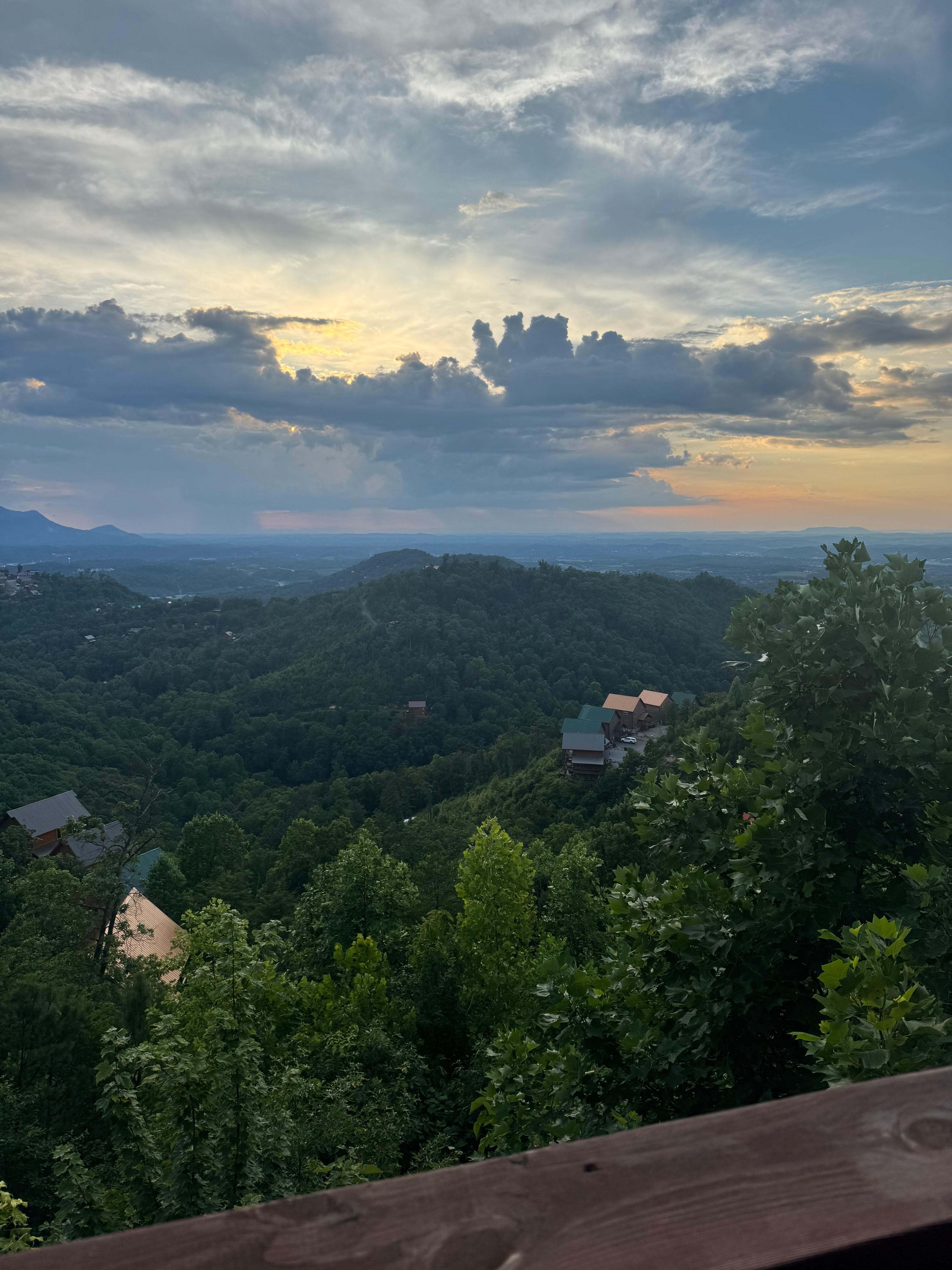 View on balcony