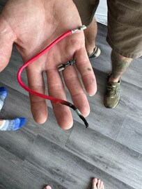 Burnt wire from air conditioner