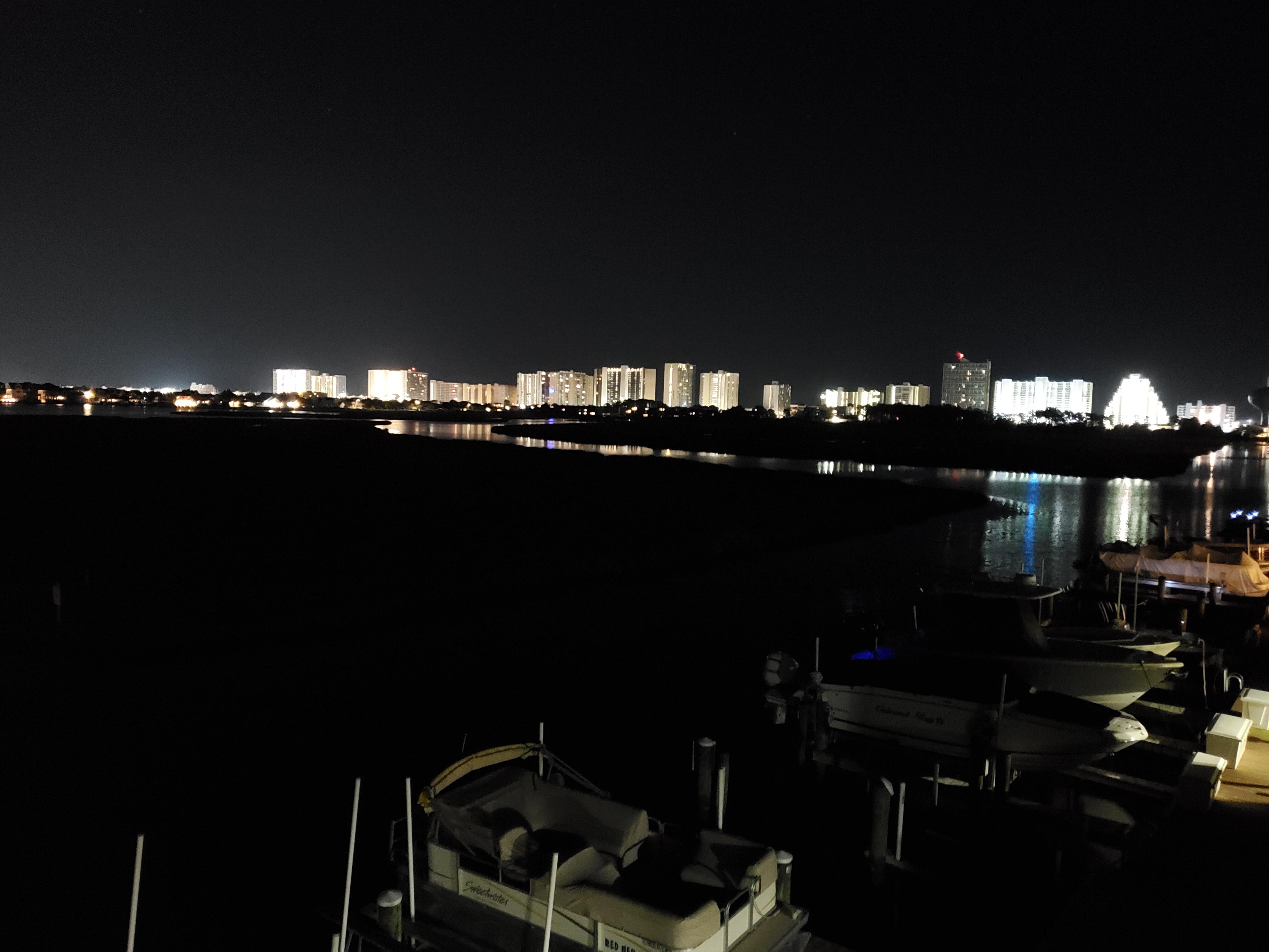 Evening view from the balcony.