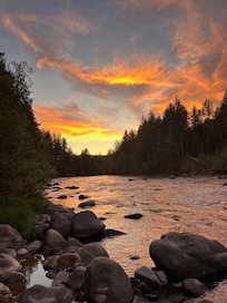Sandy River at sunset.