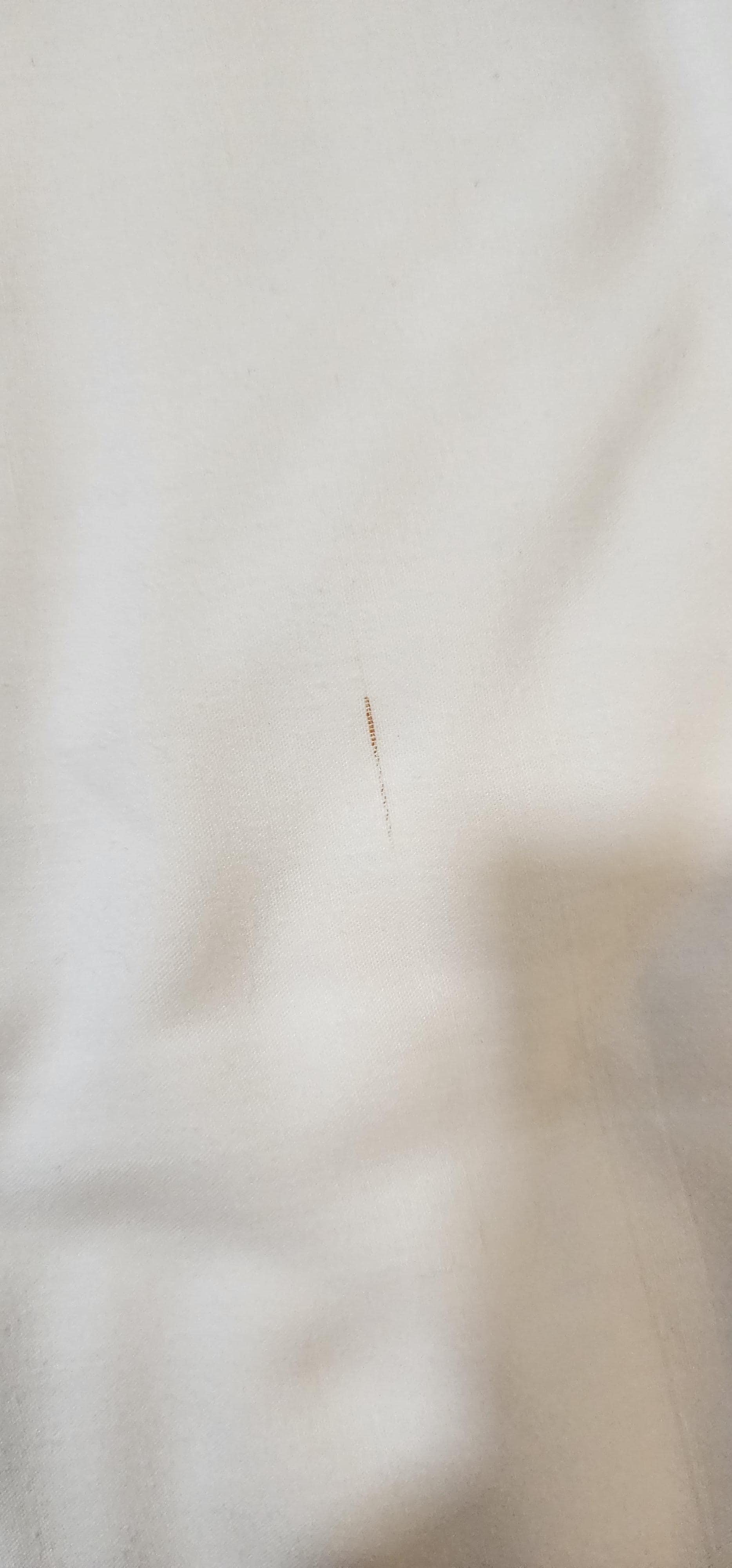 blood stain on sheet 