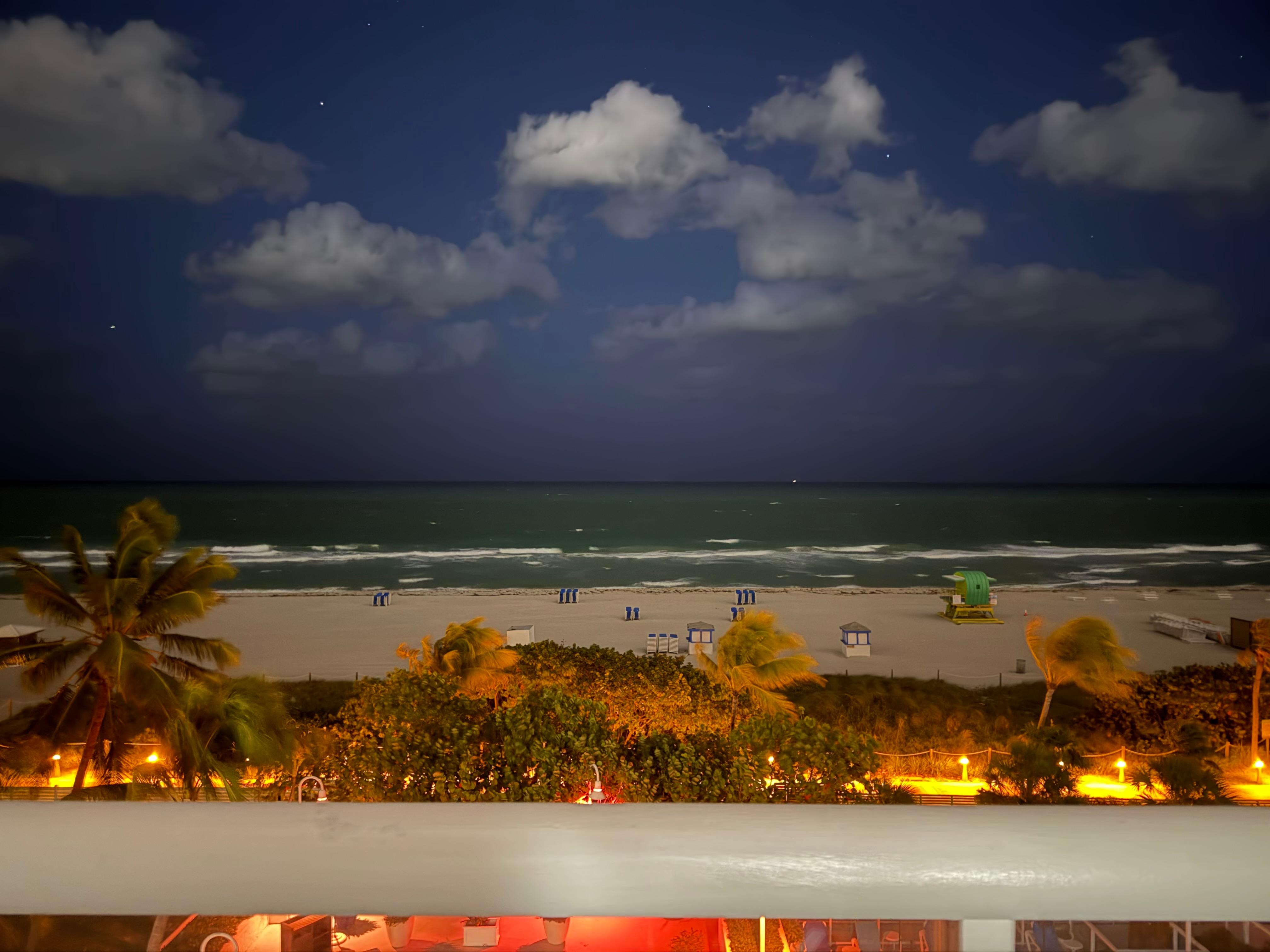 Evening view from balcony