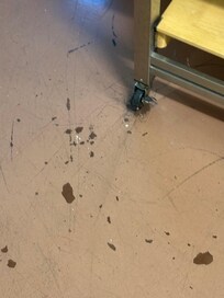 Another view of the "beautiful" floors