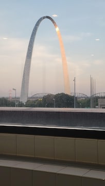 Arch from hotel pool deck