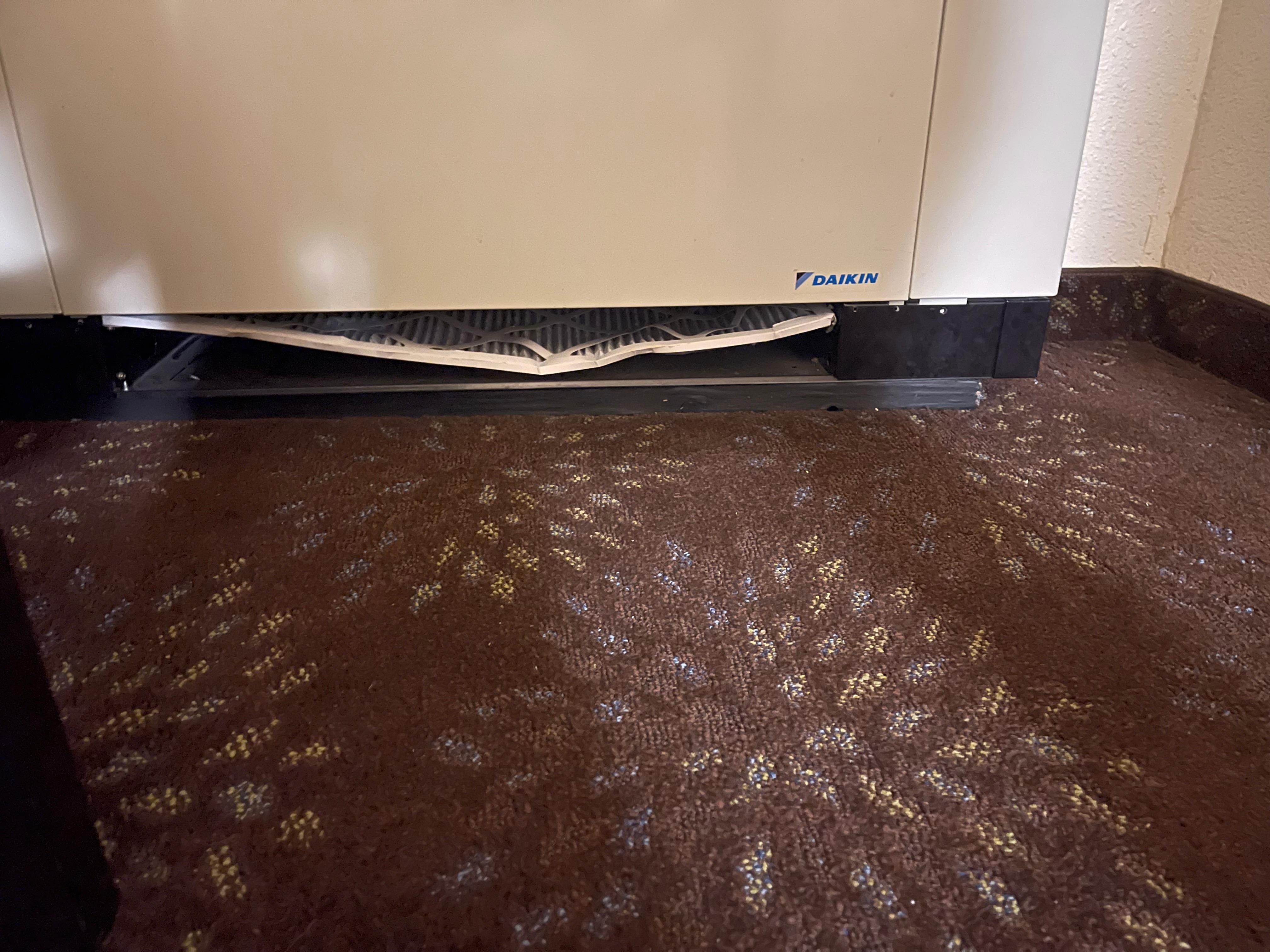 Heater/air conditioner broke at bottom 