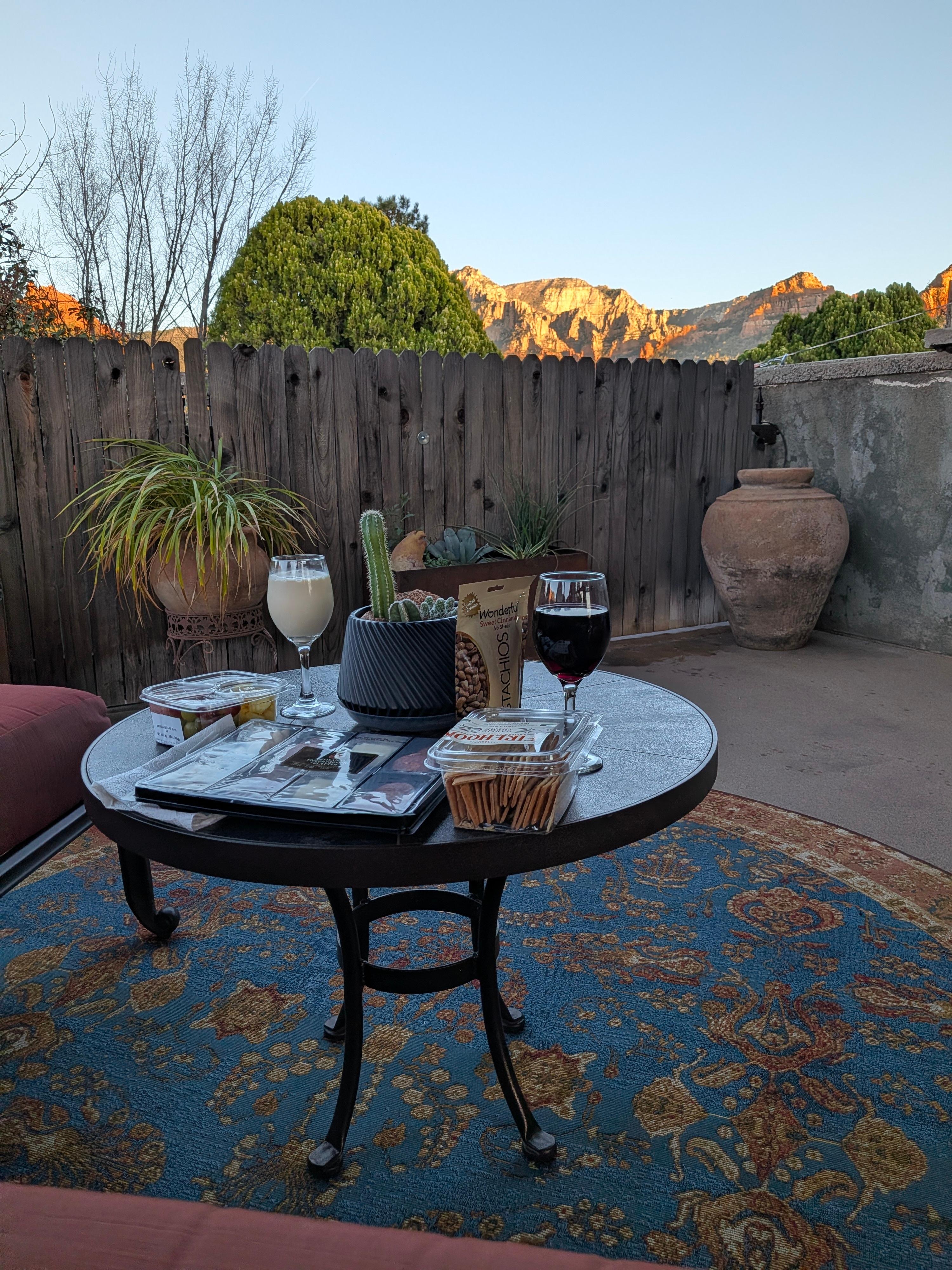 Back patio charcuterie