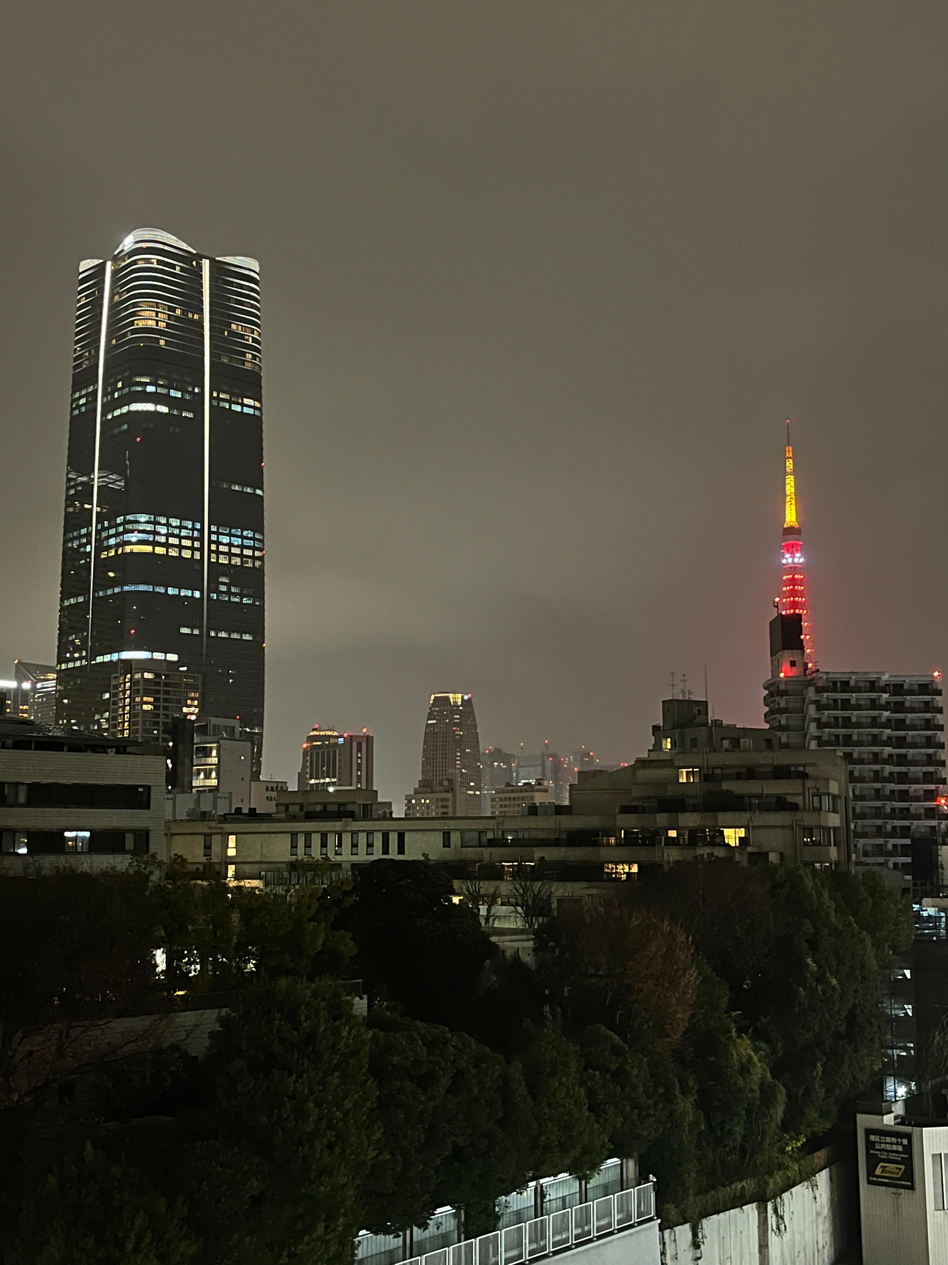 View from the top floor bar.  