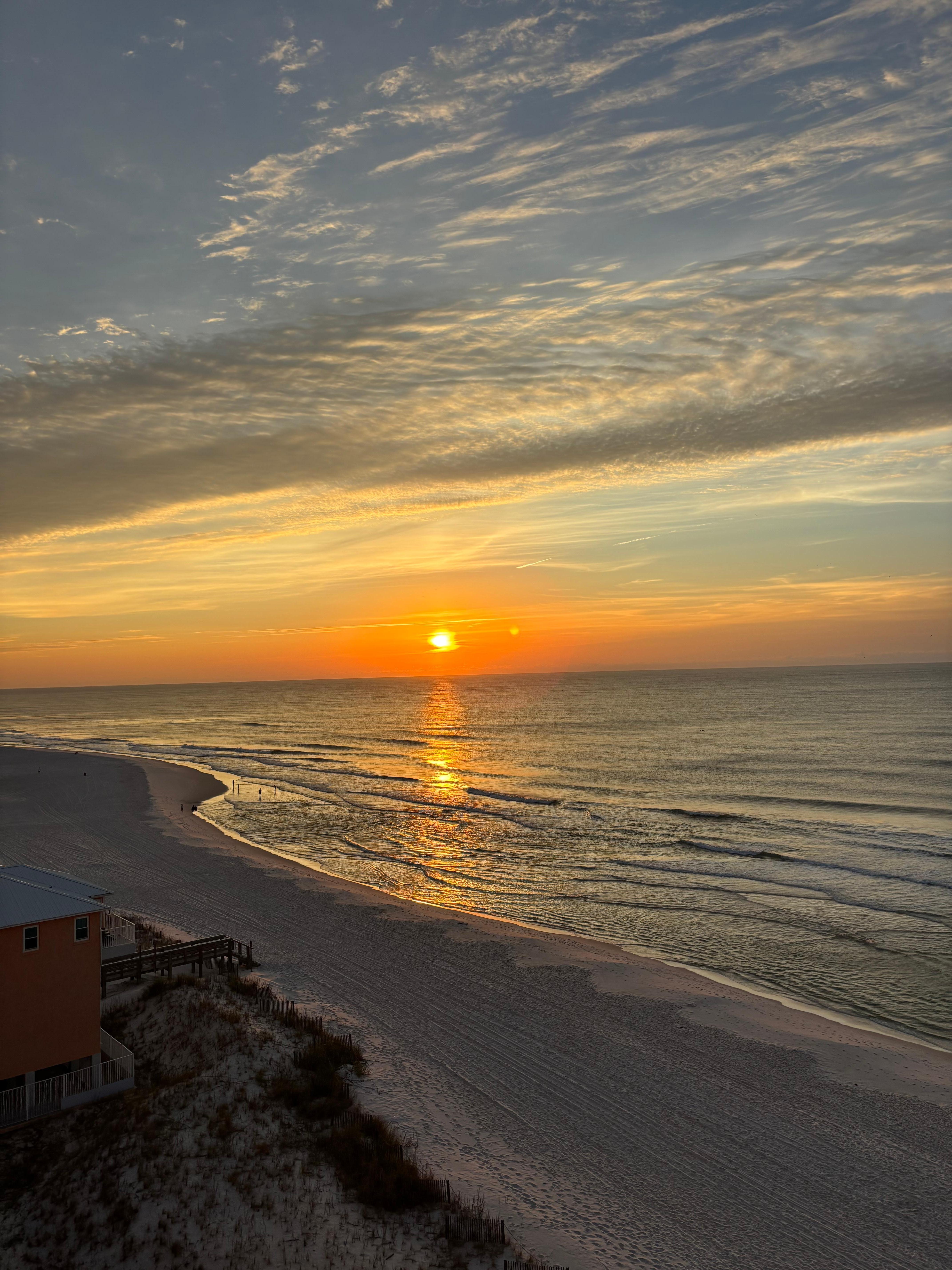Sunrise from our balcony