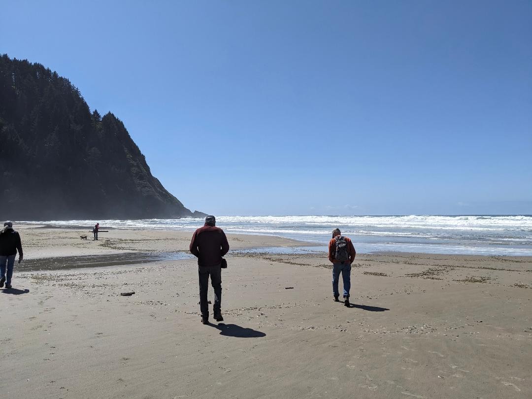 Walking on Hobbit Beach
