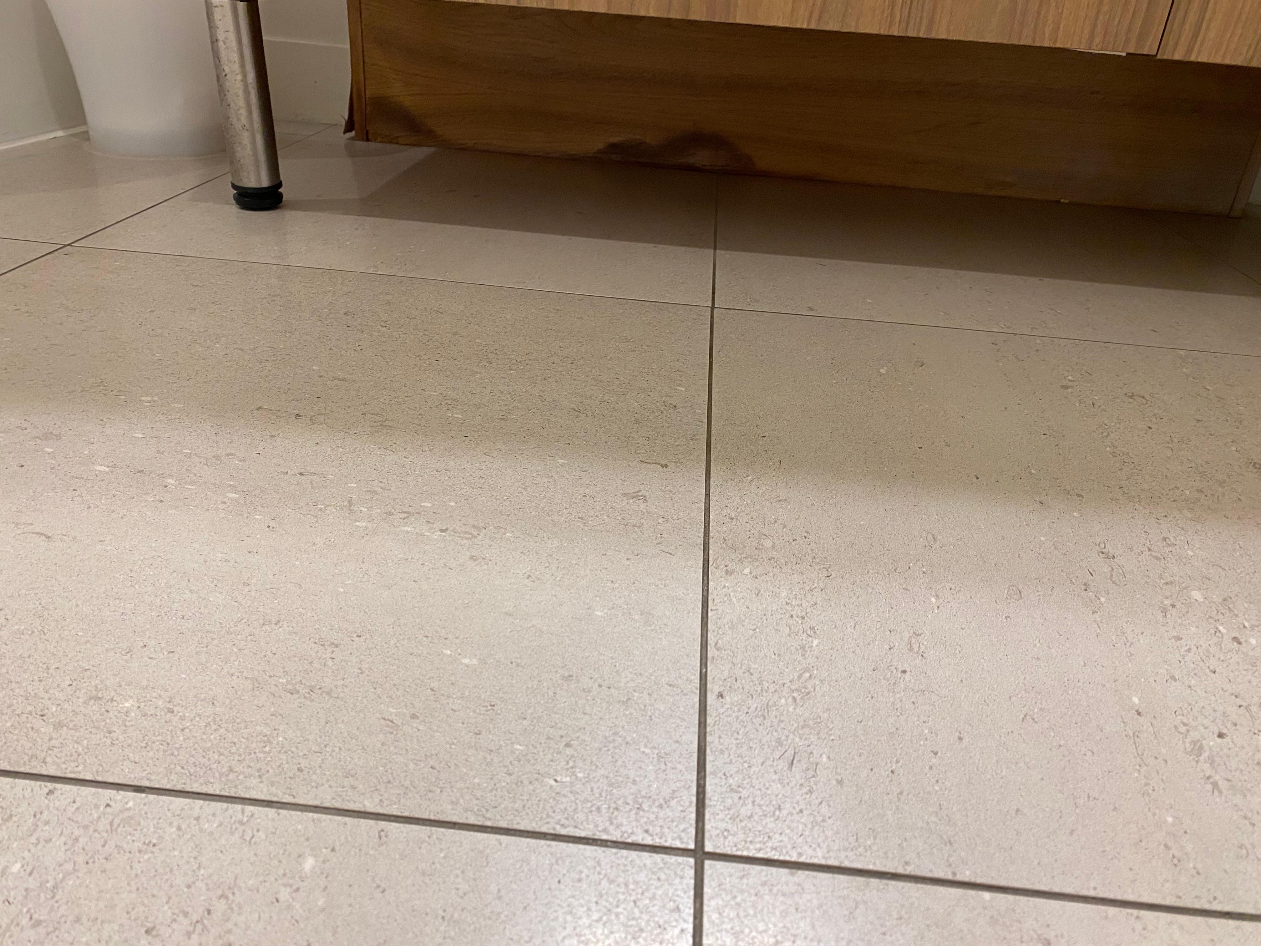 Water damaged vanity 